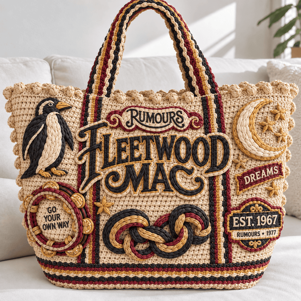 FLM Straw-Style Embellished Tote Bag NTKO