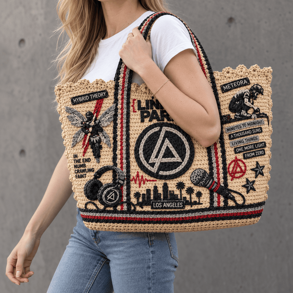 LKP Straw-Style Embellished Tote Bag DNBN
