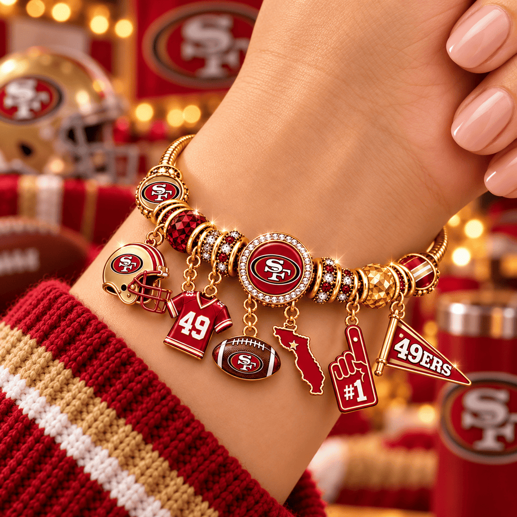SF49 Gold Charm Bracelet Set PNPA
