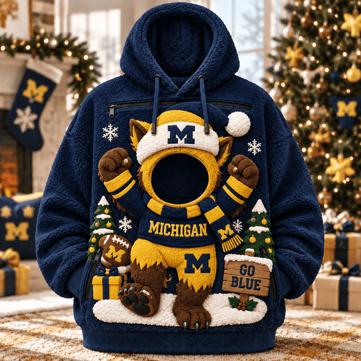 MWR PREMIUM Christmas Pet Pouch Hoodie NPL