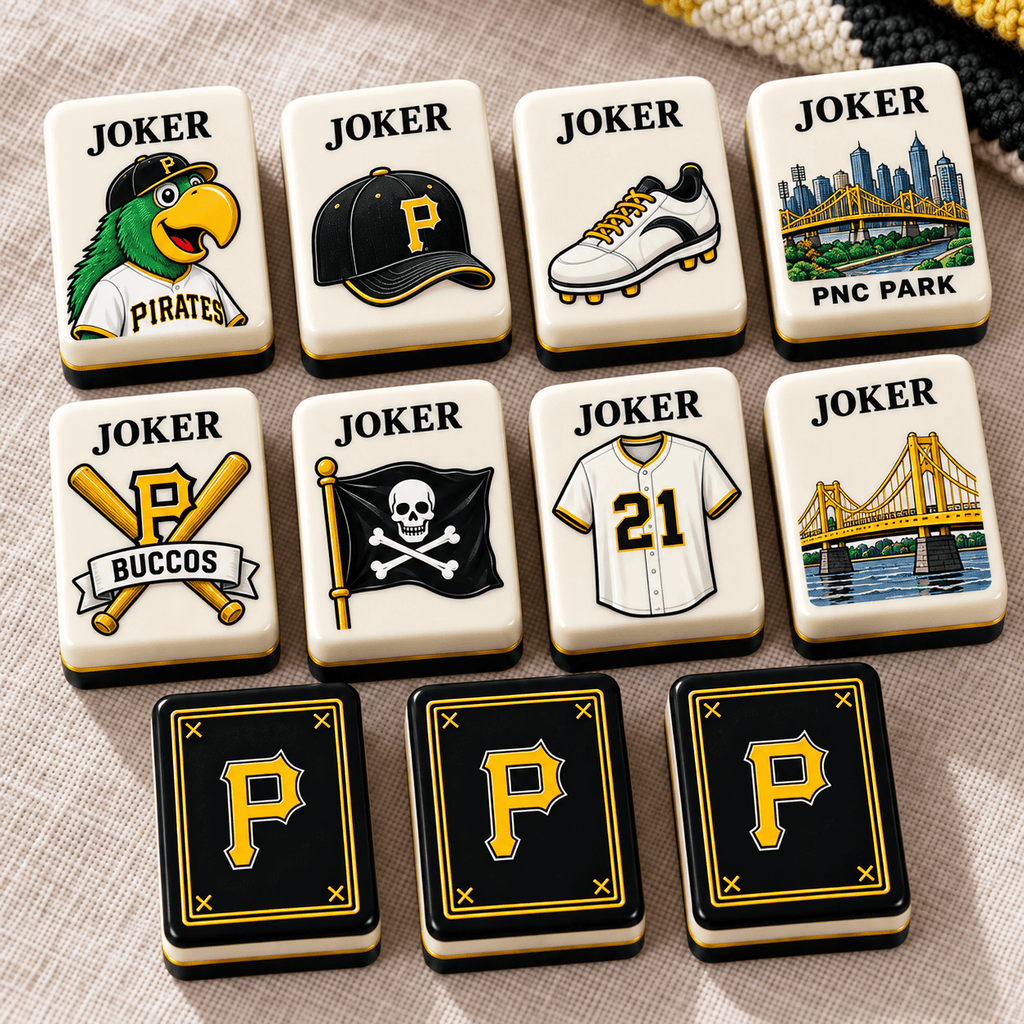 Premium PITTS Mahjong Tiles Set PVNA