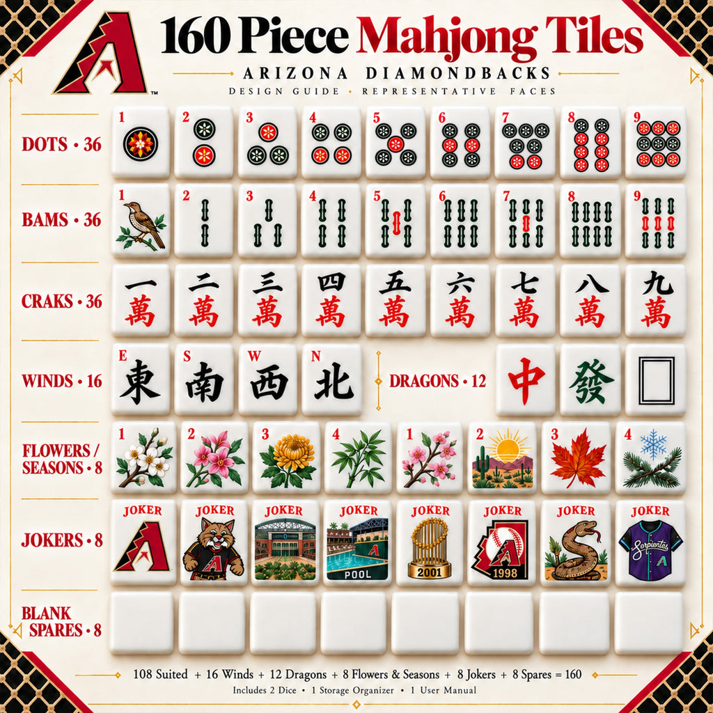 Premium AZDB Mahjong Tiles Set TTMH