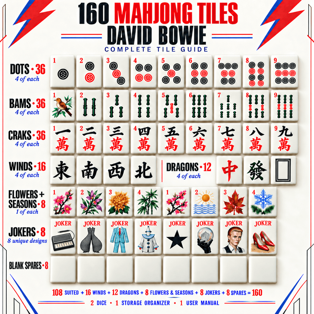 Premium DVB Mahjong Tiles Set TTMH