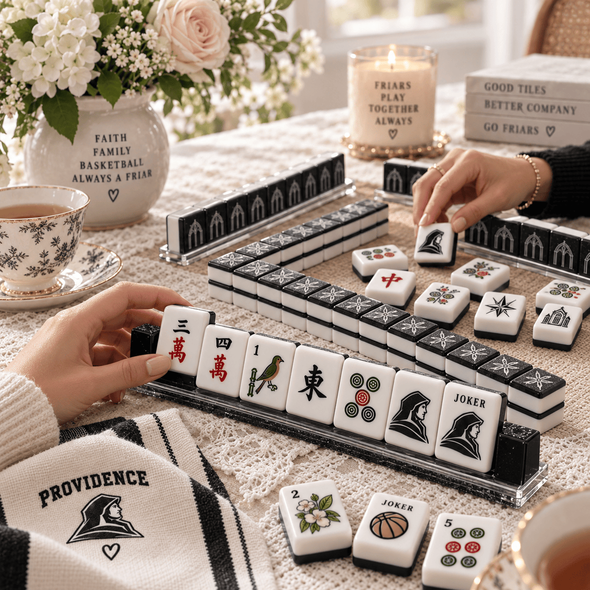 Premium PVF Mahjong Tiles Set TNSM