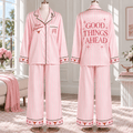 TLS Women’s Premium Signature Satin Pajama Set NTNA