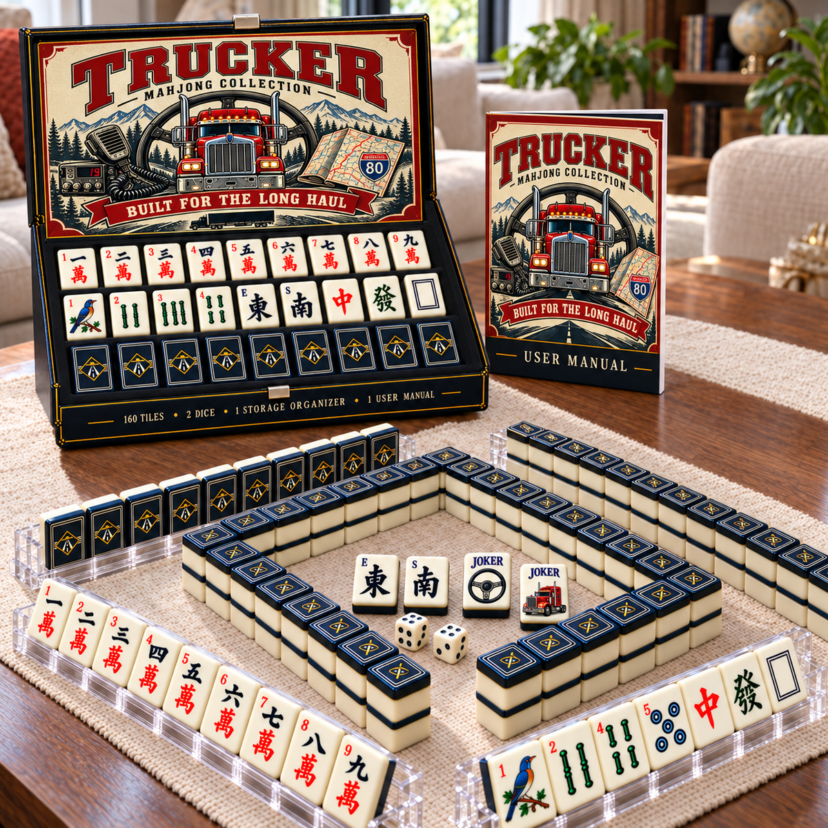 Premium TRUCK Mahjong Tiles Set TTMH