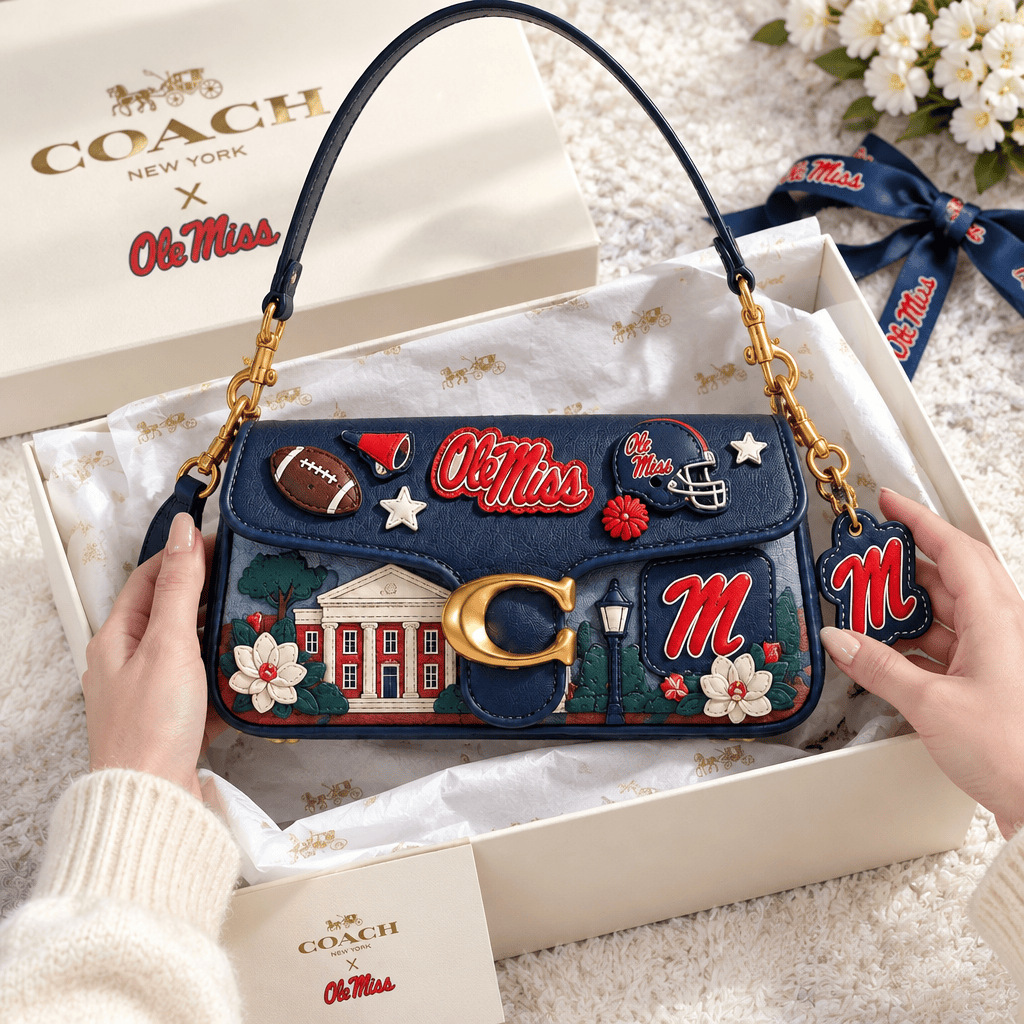 Premium OMR Coach Shoulder Cross With Charm LNTH