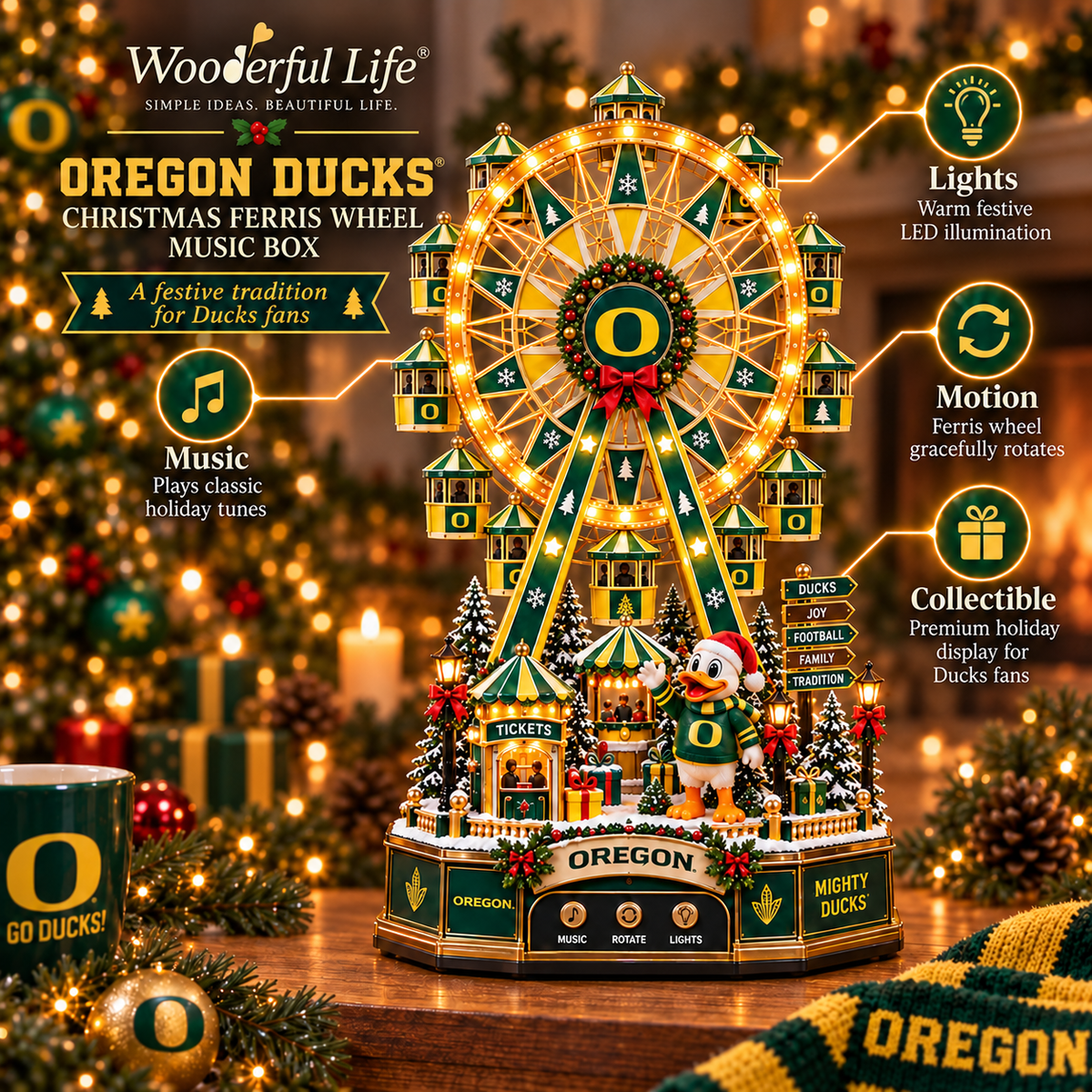 ORD Premium Christmas Carousel Music Box BMD