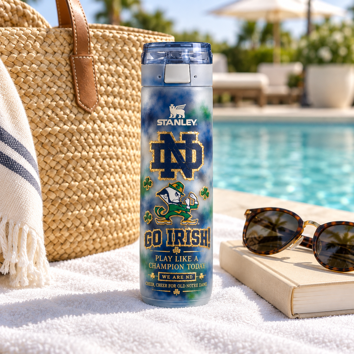 NDFI Premium Flip-Top Water Bottle HTTT