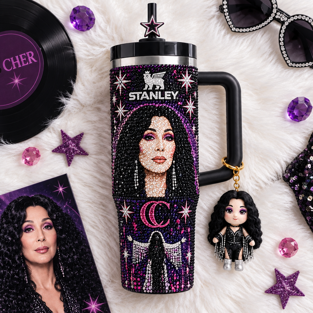 Cher 40oz Tumbler With Handle TTNL