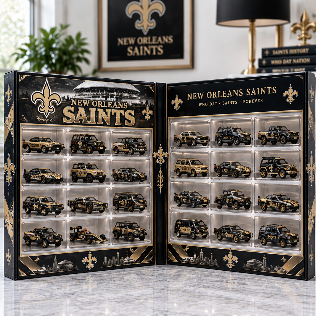 New Orleans Saints Premium Mini Car Advent Calendar